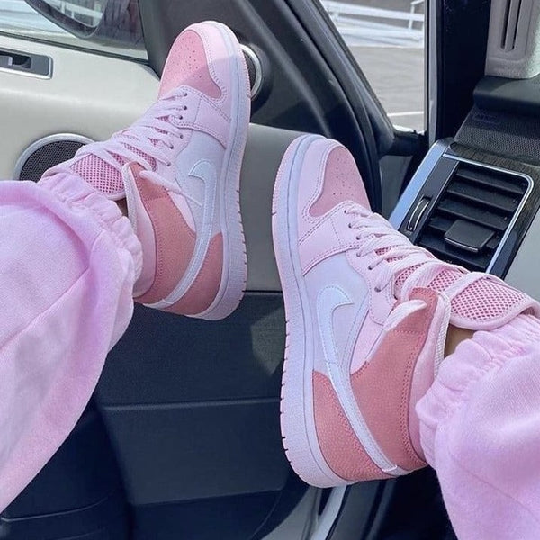 Air high digital pink shoes - Timecraze