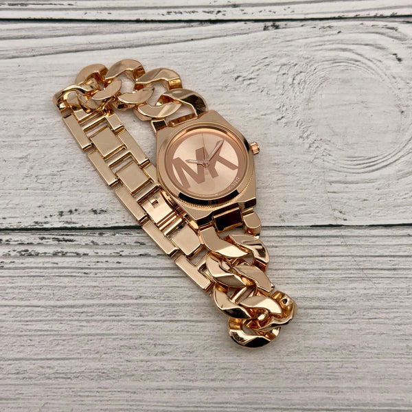 Mk Heavy Quality Rose Metal Strap watch - Timecraze