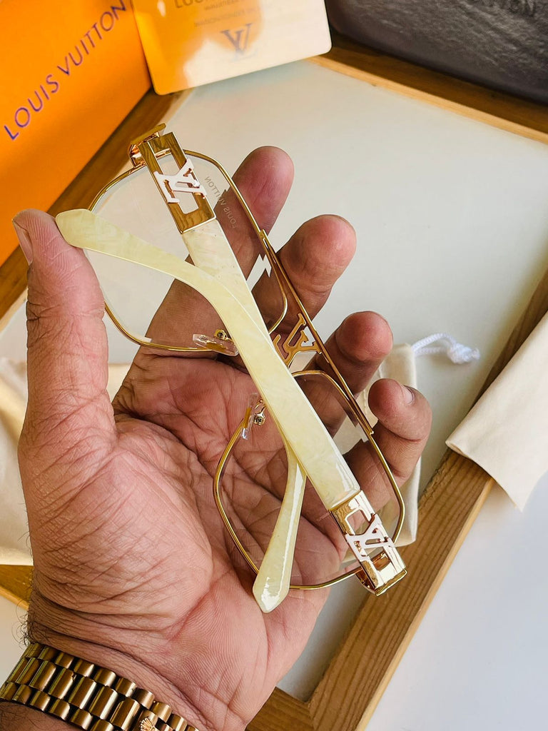 Lv premium transparent unisex luxury sunglasses - Timecraze