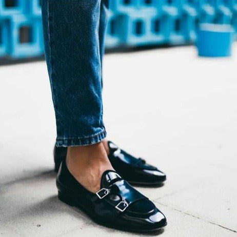 Buckle Monk Strap Moccasins - Timecraze