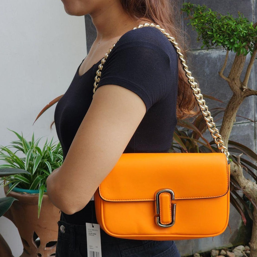 Mj sac Flap leather sling bag - Timecraze